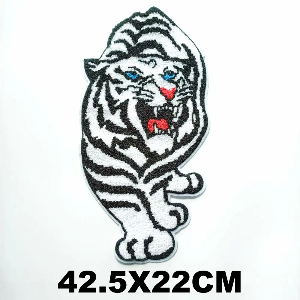 Besar Bordir Harimau Besar Patch Hewan Gambar Kartun Patch Untuk Tas Lencana Appliques Pakaian HA 3115 Tambalan AliExpress