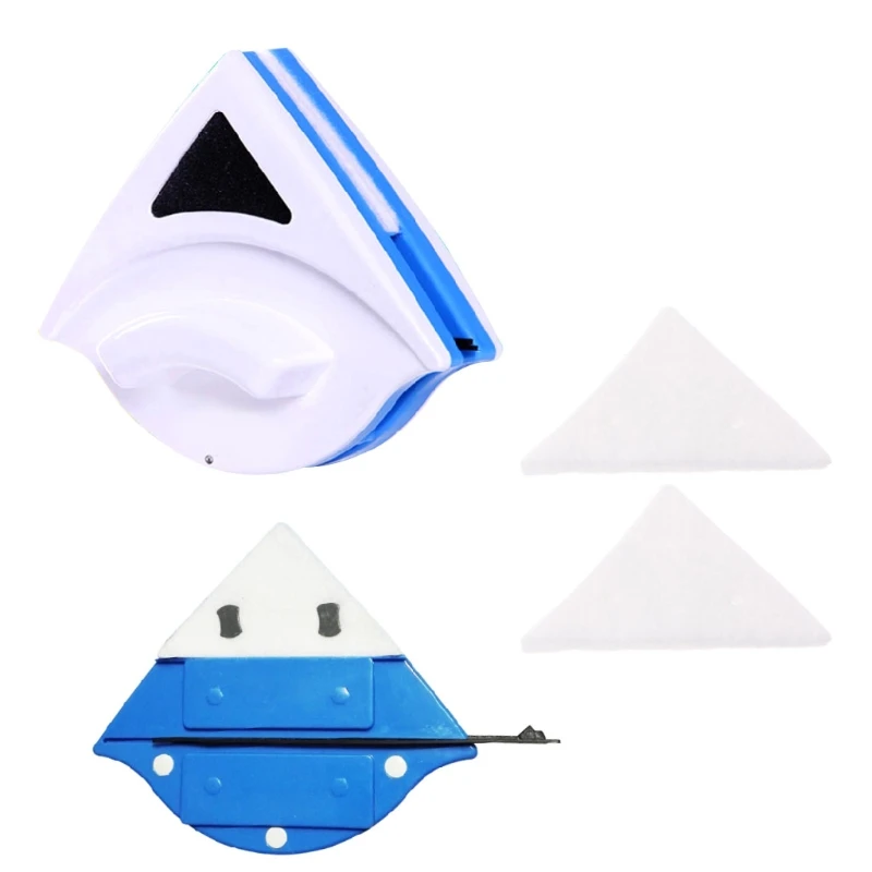 

2pcs f Triangle Replacement Sponge F Magnetic Window Glass Cleaning Brush Accessies