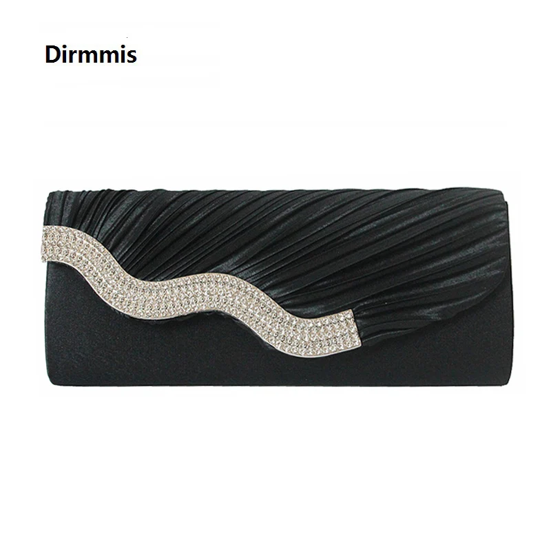 

New Fashion Envelope Purse Women Messenger Bag Solid Luxury Black White Evening Bag Diamond Handbags Trendy Casual Day Clutch