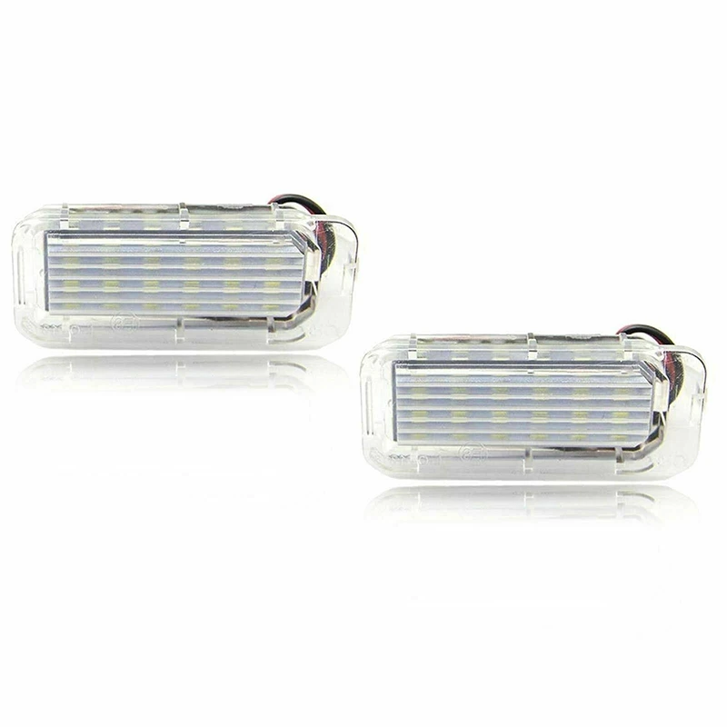 2 шт. 18-SMD светодиодный фонарь для номерного знака без ошибок для Ford Explorer Escape Fusion MKC