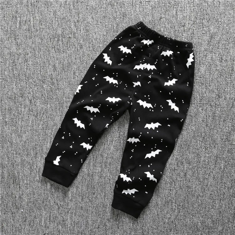 

INS Hot Selling Small Pants Cotton Small Bat Black Pants Small CHILDREN'S Versatile Household Outer Wear Pants