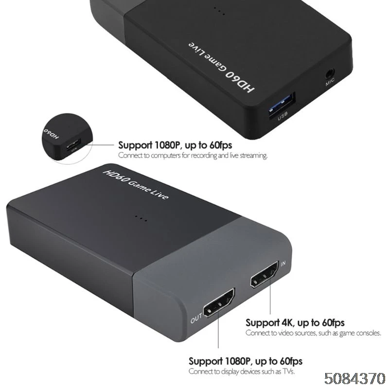 Ezcap 261 м USB 3,0 hd видео Захват 4K 1080P игра видео конвертер