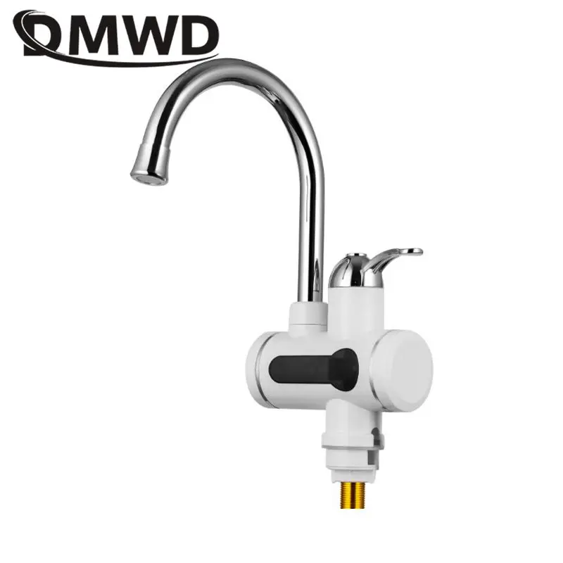 DMWD calentador de agua sin tanque eléctrico de la cocina grifo electrico calefactor de agua caliente instantánea calentador de agua eléctrico inmediato calentador Lateral 2000 W