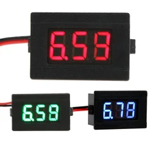 

0.36 inch LED Colorful Digital Voltmeter Mini Display Module DC 4.5-30V Two Line Volt Meter Voltage Tester Panel Meter Gauge
