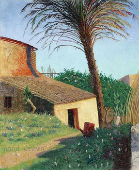 

Artist Impressionism oil painting art perfectly hand painted on canvas : Rural landscape