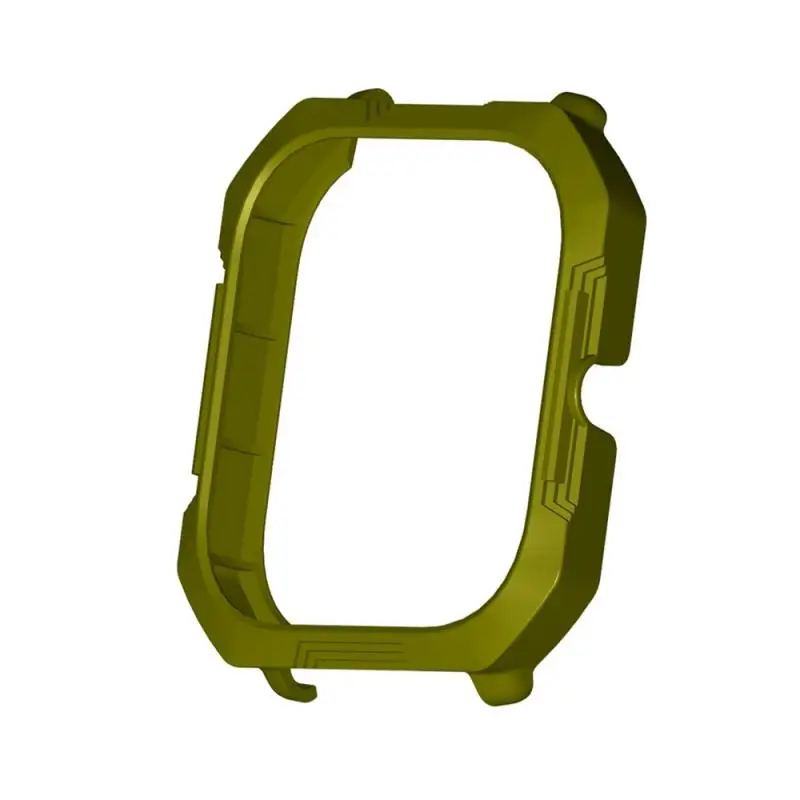 army green Жесткий защитный чехол из поликарбоната для AMazfit GTS, Смарт-часы, защита экрана, Модный сплошной цвет, комплексная защита - Цвет: army green