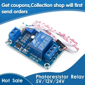 

XH-M131 DC 5V / 12V Light Control Switch Photoresistor Relay Module Detection Sensor 10A brightness Automatic Control Module