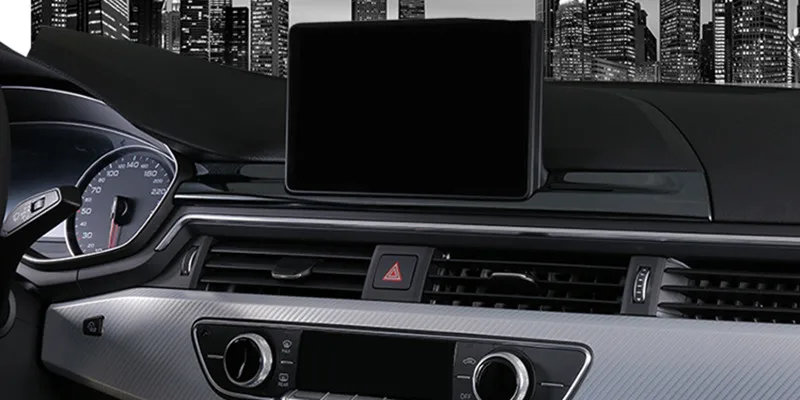 Автомобильный Стайлинг для Audi A4 B9-19 салон, Торпедо рамка для навигации крышка украшения наклейки приборная панель отделка авто аксессуары