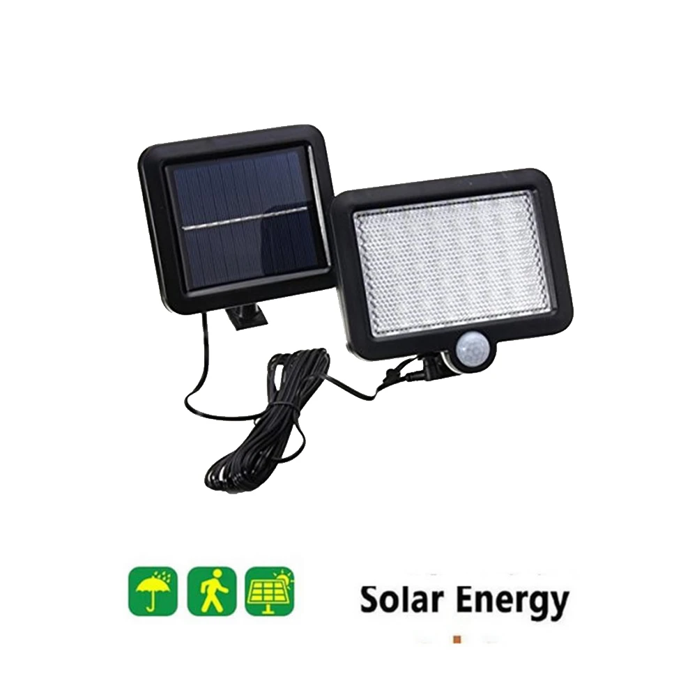 

56/30 LED Garden Solar Lights Ipx7 Waterproof Solar Lamp Wide Angle Solar Motion Sensor For Pathway Garage/Swimming Pool split m