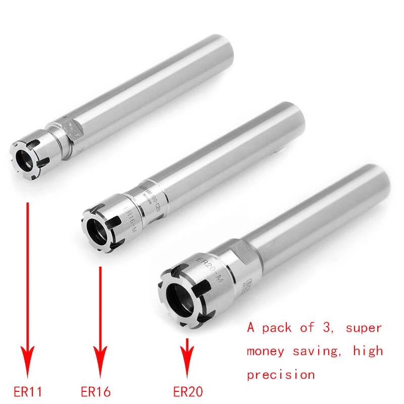 

ER11 ER16 ER20 ER Straight Extension Collet Tool Holder Milling Chuck For CNC