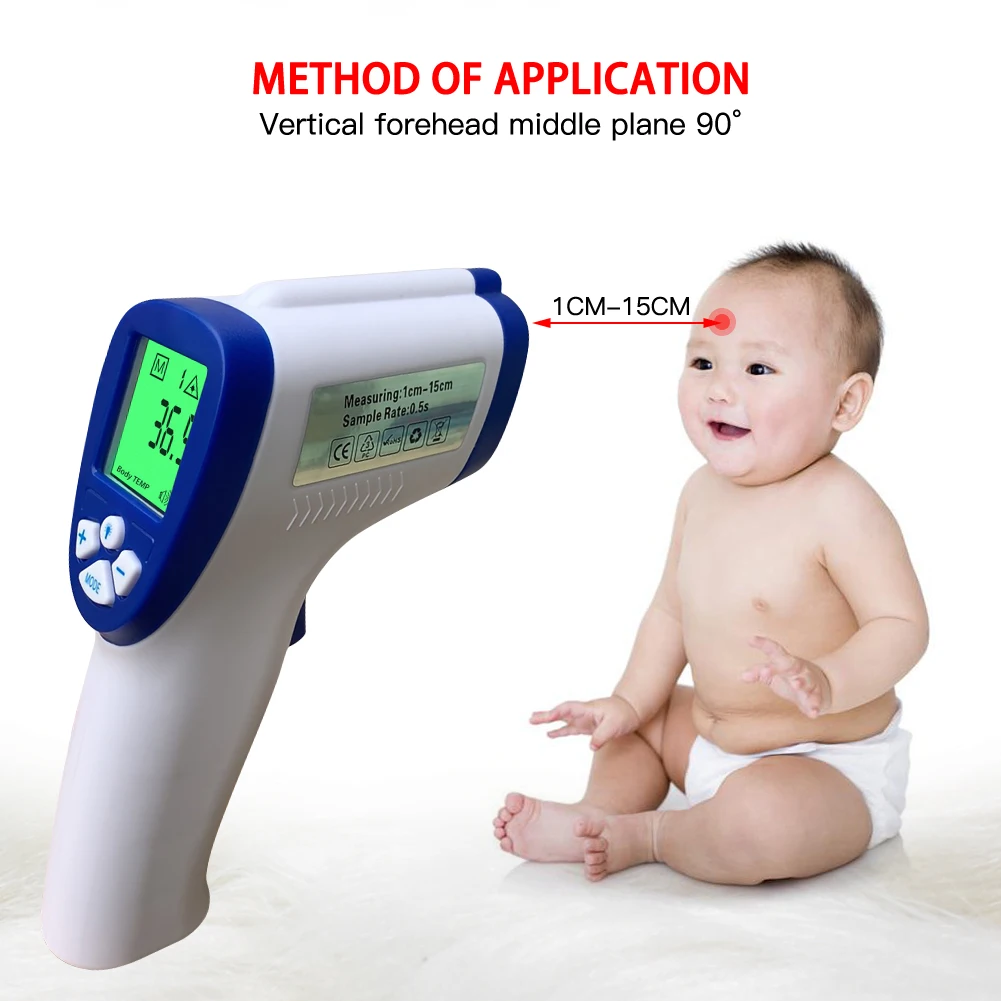 

Digital Baby Children Thermometer Body Infrared Thermometer for Adult Children Forehead Thermometer Infrared Temperature Gun