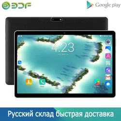 Tablette Pc Android 7.0 3G, 10 pouces, appels téléphoniques, Google Market, Quad Core, Bluetooth, GPS, WiFi, double carte SIM 