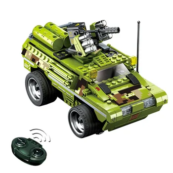

315Pcs Mini RC Military Armoured Vehicle Building Block City Vehicle Bricks Small Particles Vehicle Toy For Children Kids Toys