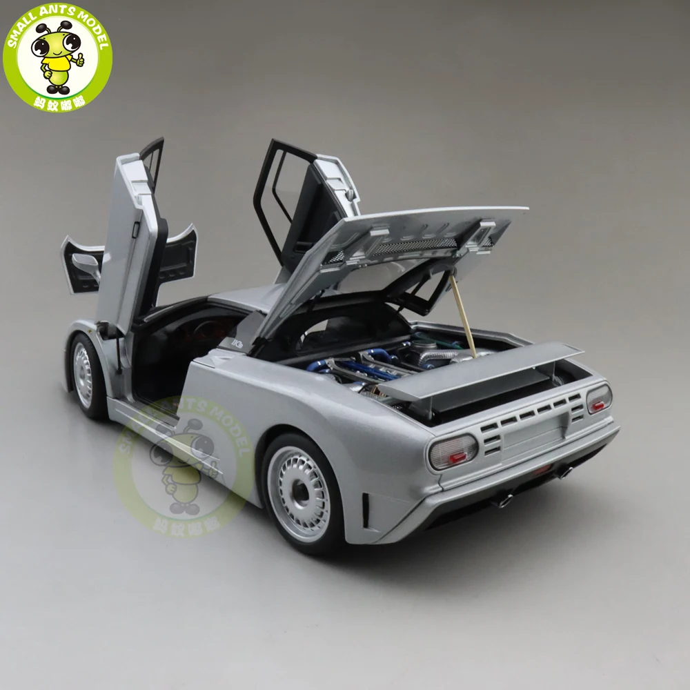 1/18 Bugatti EB110 GT Autoart 70979 литая под давлением металлическая модель автомобиля для мальчиков и девочек подарок на день рождения серебро