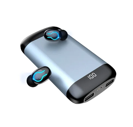 Gray Для HBQ Q66 Bluetooth 5,0 наушники TWS Беспроводные HD стерео наушники спортивные водонепроницаемые наушники с двойным микрофоном свободные наушники - Цвет: Gray