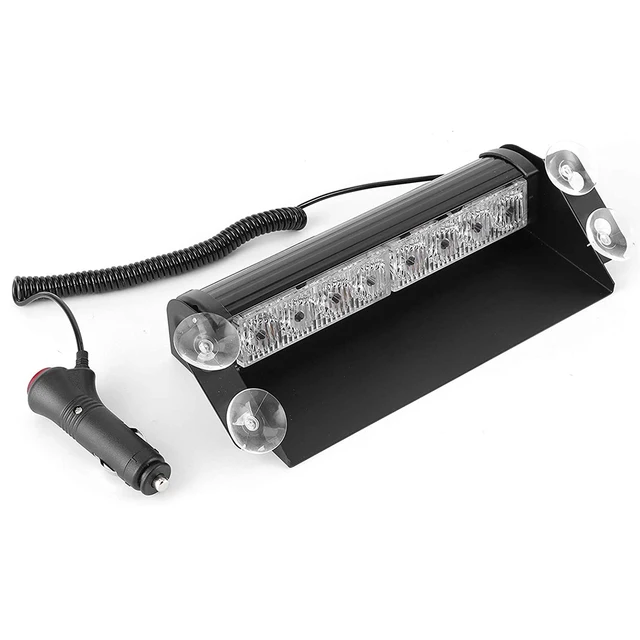 12V 8 LED Universal Car Strobe Light Flasher Vehicle Flashing Warning