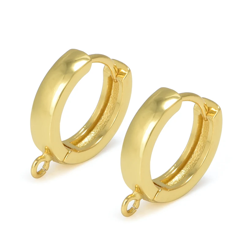 Gold Hoop Earring Hooks for DIY Handmade Jewelry and Accessories Wholesale