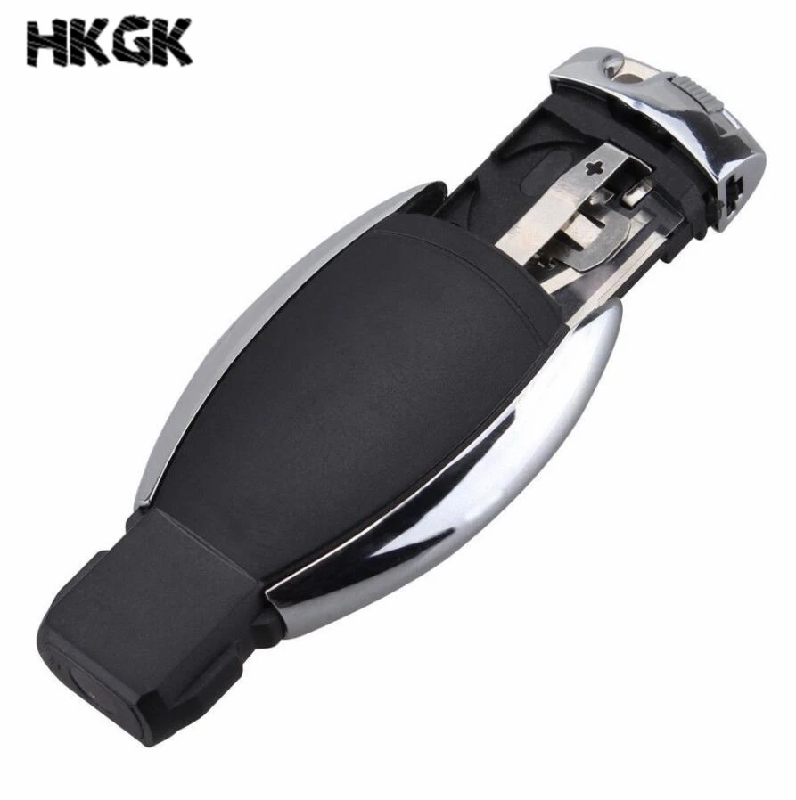 Key Shell 3 button Smart Key Case Shell With Battery Clamp Holder For Mercedes Benz W211 A C E G S R SL ML GML CL GL CLS CLA CLK SLK GLK