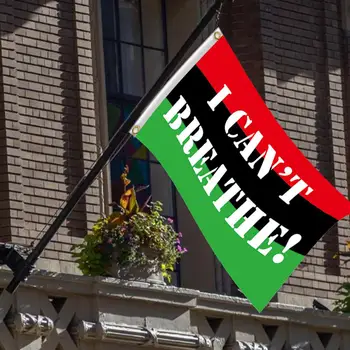 

2020 Newest I CAN'T BREATHE Flag Black 150*90cm