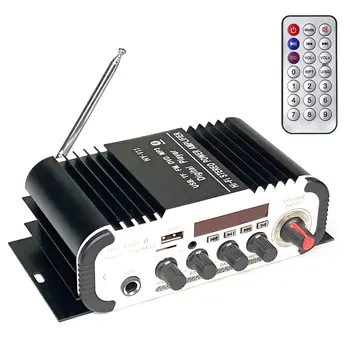 

Car Digital Audio Player Bluetooth Power Amplifier 2CH x 20W Hi-Fi Stereo BASS AMP With MIC Karaoke Reverberation HY-V11 HOT