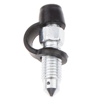 

M7 X 1mm Motorbike Dirt Bike Brake Caliper Bleed Screw Nipple, Silver