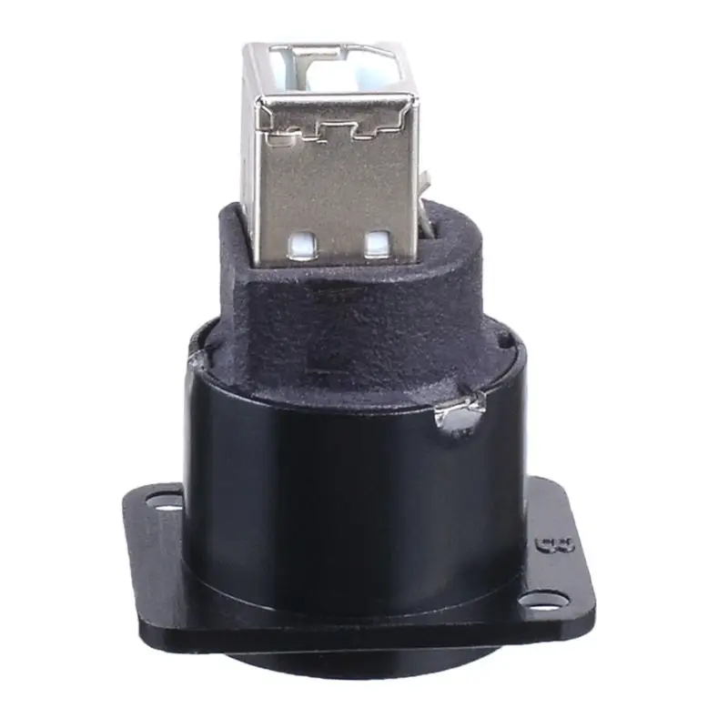Металлический USB B Тип гнездо для USB A Тип гнездо адаптер для монтажа на панель