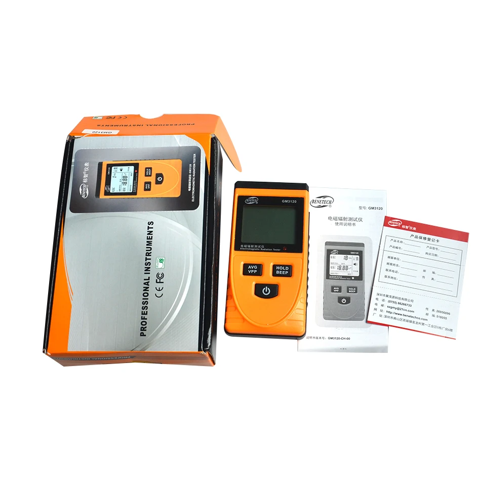 GM3120 electromagnetic radiation detectors, electromagnetic measuring instruments, household radiation monitor