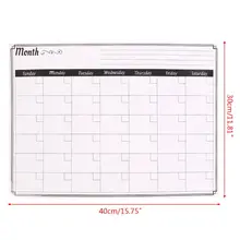 A3 ежемесячный планировщик магнитно-маркерная доска магниты на холодильник доски для записей напомнить Memo L41E