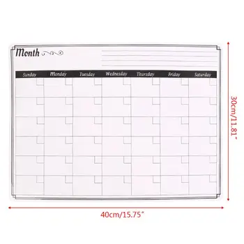 

A3 Monthly Planner Magnetic Whiteboard Fridge Magnets Message Board Remind Memo