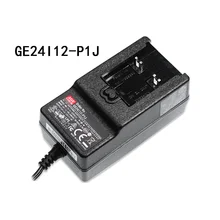 Taiwan médio poço adaptador de energia GE24I12-P1J 24w 12v2a substituível plug (opcional)