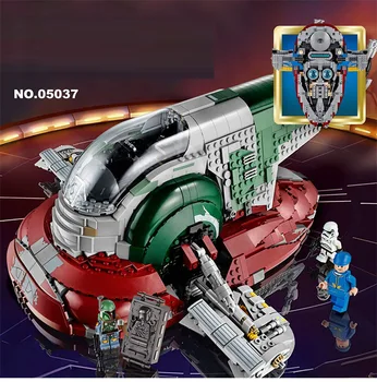 

Compatible Lepining 05037 The Genuine UCS Slave I Slave NO.1 Mobile 2067Pcs Building Block Bricks Toys Star Wars Movie