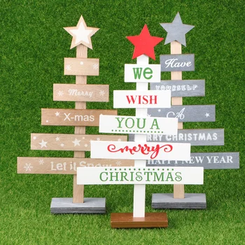 

3pcs Ornaments Unique Adorable Wooden Creative Decorative Cute Xmas Table Decor Merry Christmas Decor for Christmas Party