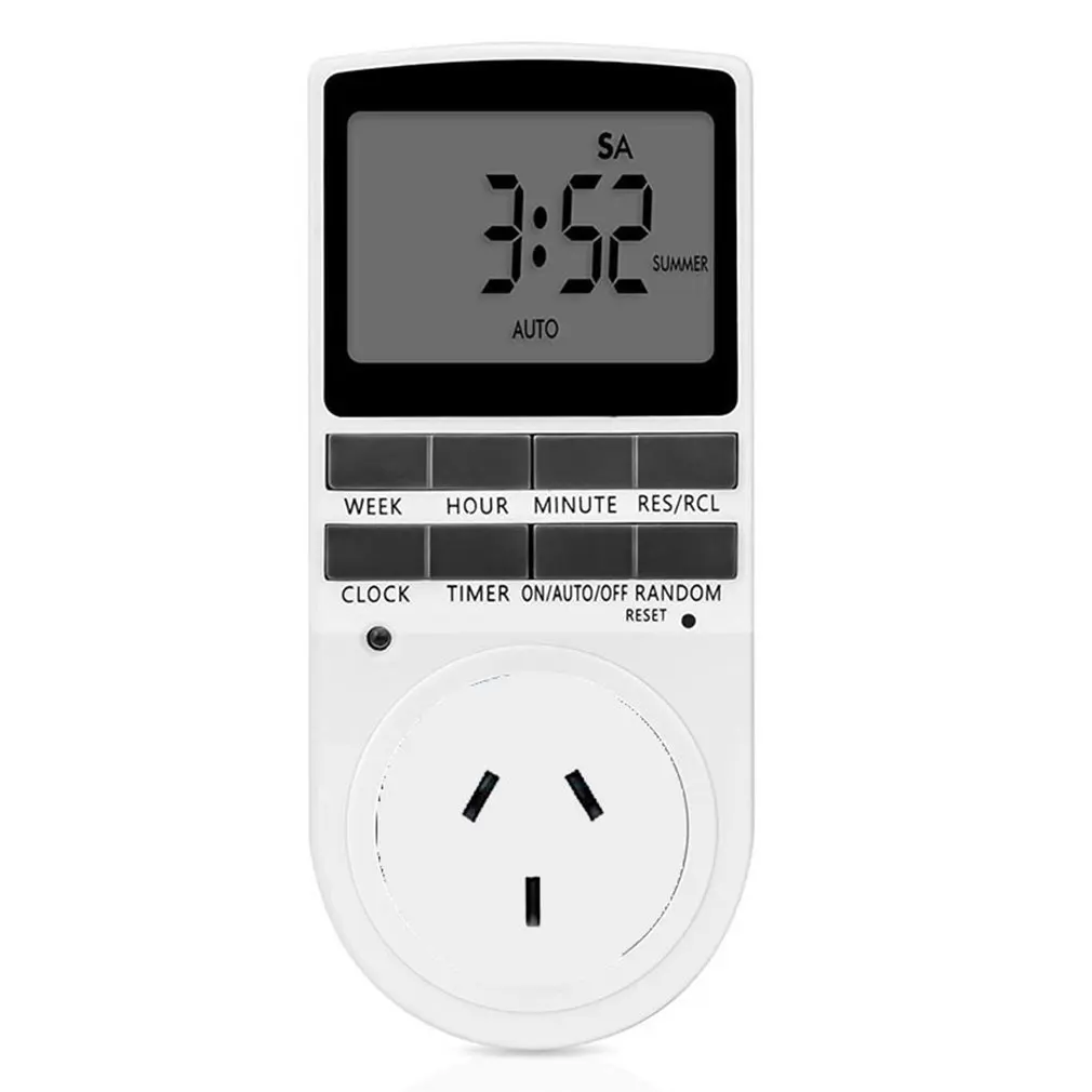 

Large LCD Display Programmable Weekly Digital Smart Timer Switch Outlet Plug Timing Socket Countdown for Kitchen