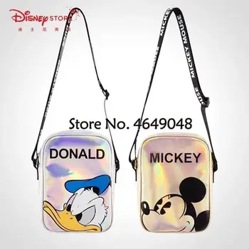 

Disney Cartoon Cute Laser BagMickey Mouse Donald Duck Shoulder Bag Women Messenger Bag Laser Bag Lady Coin Phone Bag
