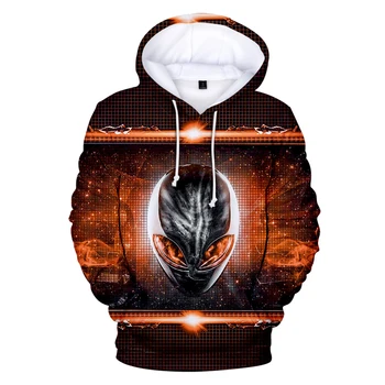 

Fashion ET Alien 3D print Hoodies Sweatshirts Men Women Hoody Hooded Cosplay Costume 2019 NEW Autumn Winter Pullovers Tops