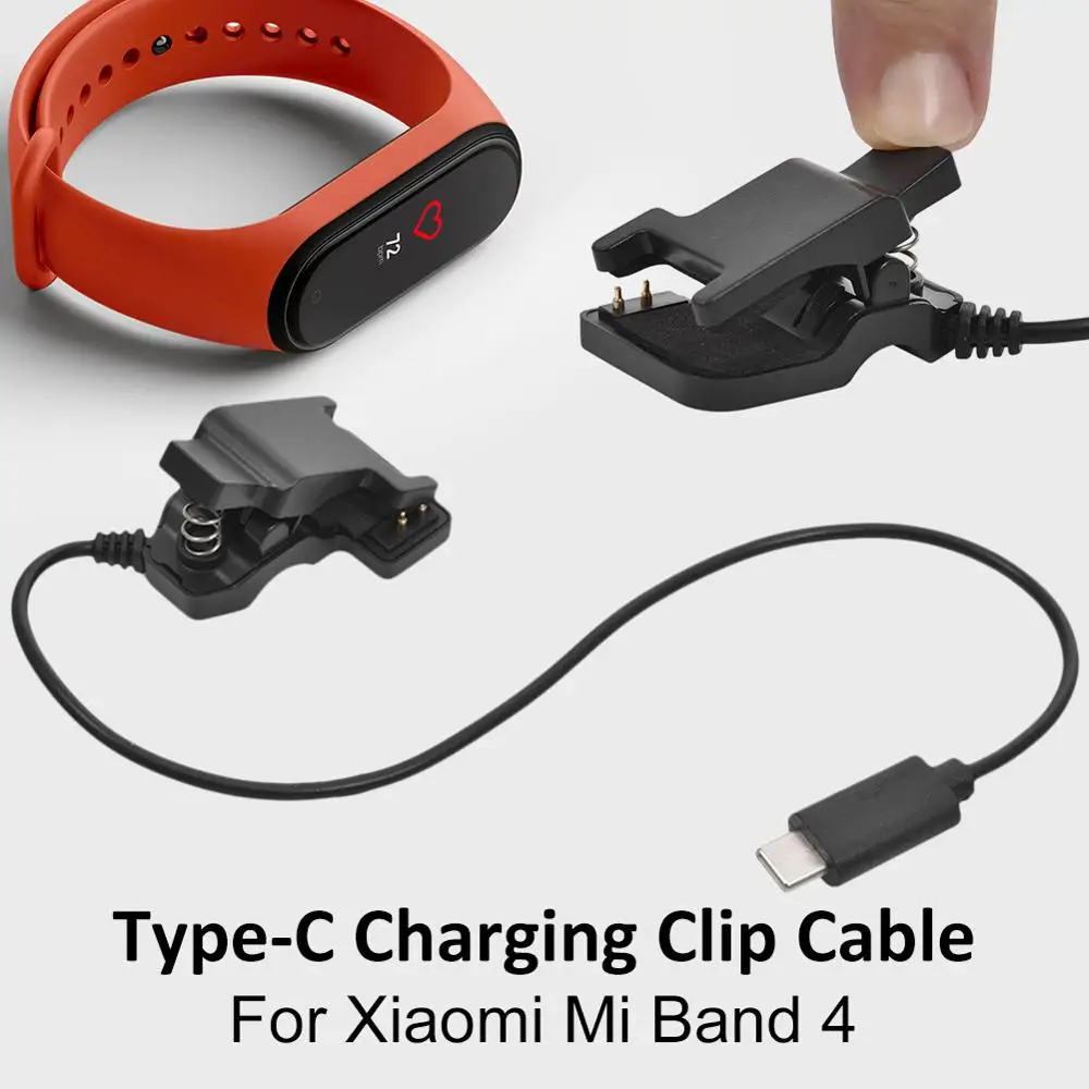 Зарядный кабель USB Type c для Xiaomi Band 4 сменный адаптер зарядного устройства