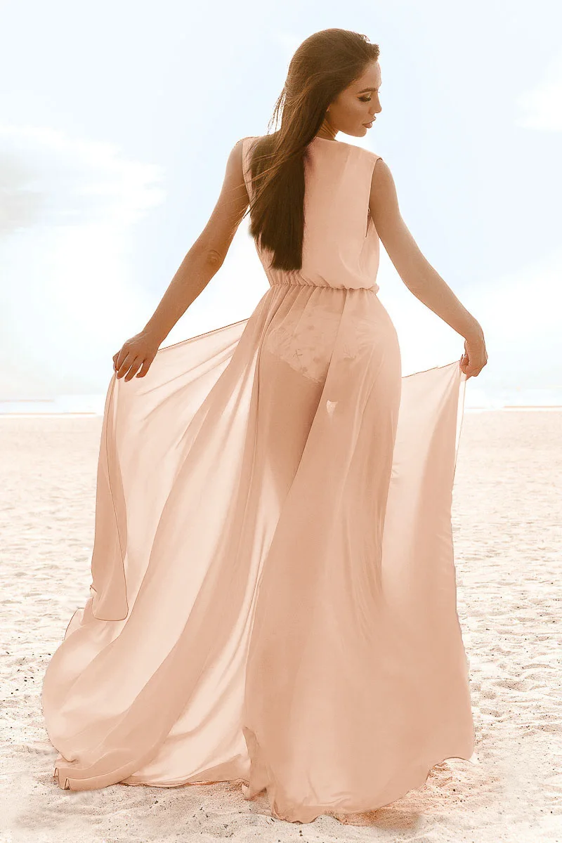 Swim Cover Up For Women Dresses Summer Beach Plus Size One-Piece Dress Has Unveiled New Cardigan Bikini Solid Acetate