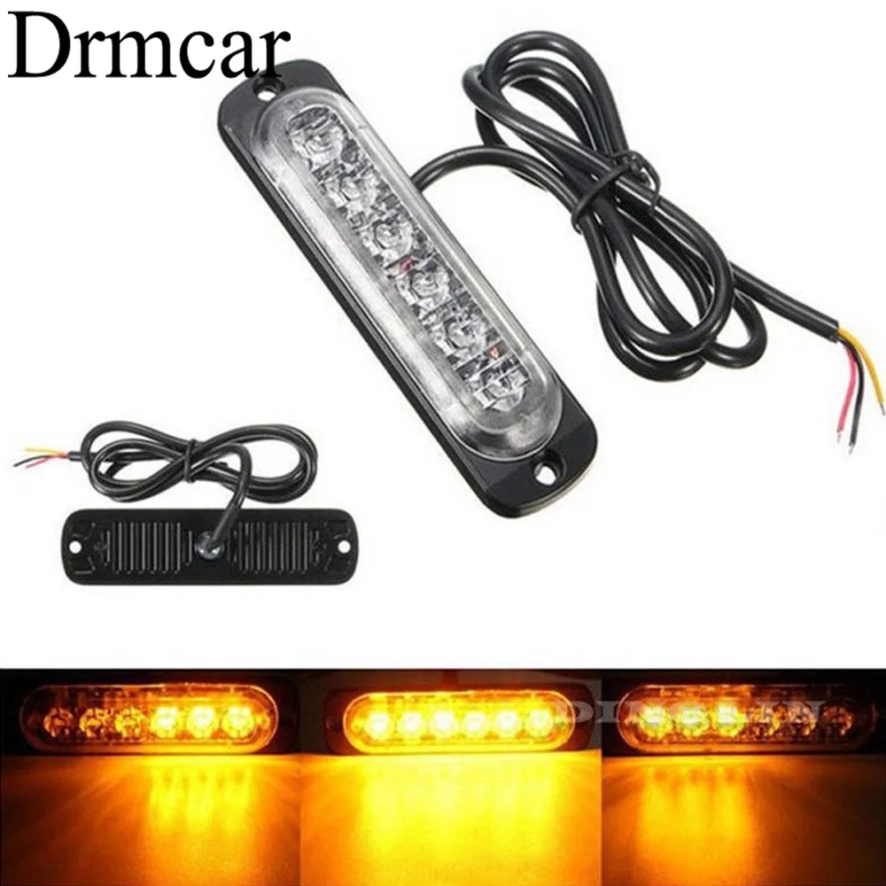 

1pcs 3W per LED 4/6/12LEDs Slim Flash Light Bar Car Vehicle Truck Moto Emergency Warning Strobe Lamps Auto Accessories