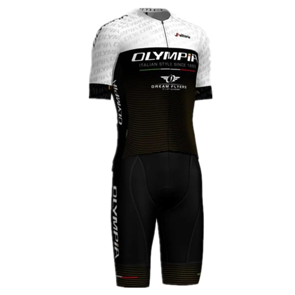 Tuta da ciclismo da uomo della squadra italiana olpia abbigliamento manica  corta ropa ciclismo jersey camicie giacca MTB maillot bike kit pantaloncini  con bretelle|Cycling Sets| - AliExpress