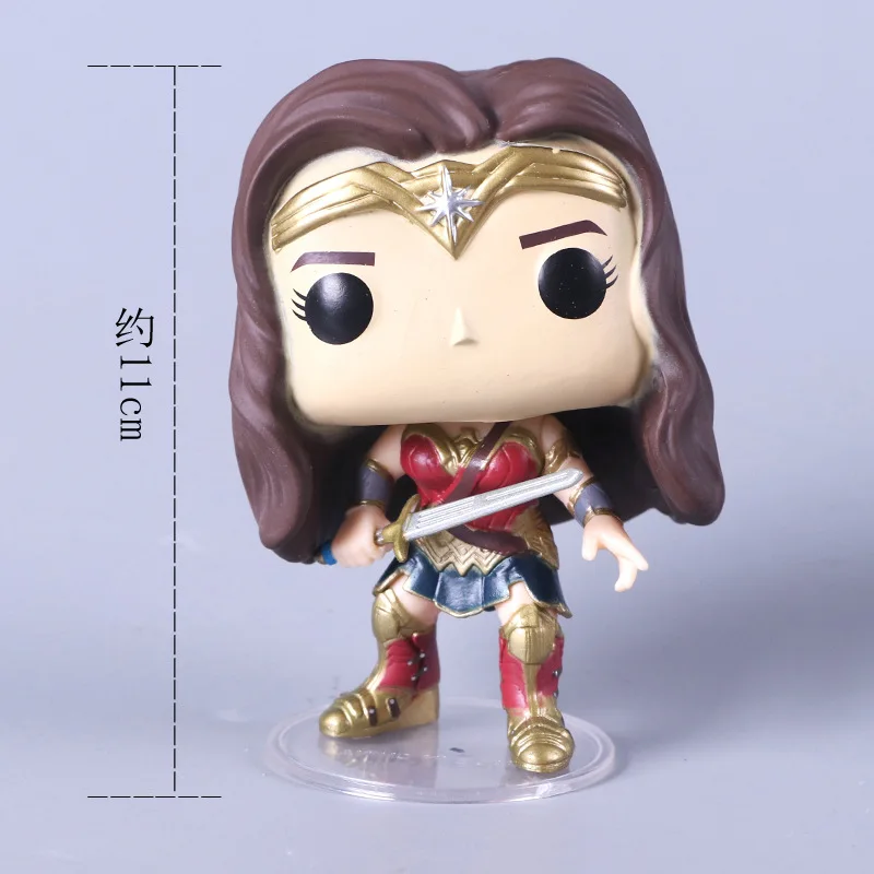 Funko Pop DC Justice League Character 10 см супергерой чудо-женщина Супермен Бэтмен Aquaman Flash Виниловая фигурка игрушки