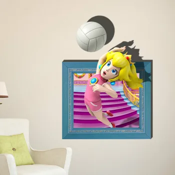 

5 Pattern 3D Wallpaper Mushroom House Girl Wallpaper Children's Room Cartoon Cute Mural Floor Sticker Girl Abstract Art Painting