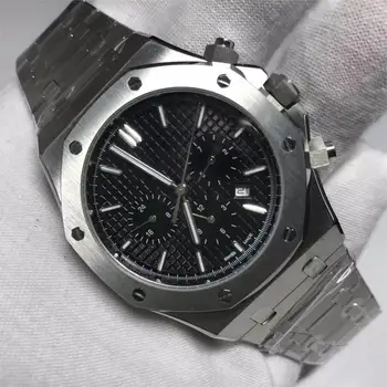 

sell at a low price Luxury AAA Brand AP Watch black dial men automatic U1 factory Lumious needles sweeping movement