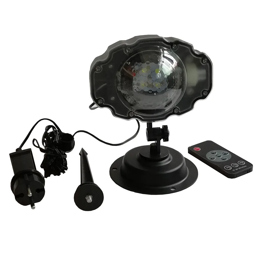 Projecteur Noël Extérieur LED Flocons De Neige En Mouvement | Effet Chute Realiste | Télécommande & Minuterie | Étanche IP65 | Pour Jardin, Terrasse, Décoration Fêtes