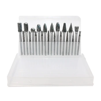 

20pcs Tungsten Carbide Steel Rotary Burr Die Grinder Bit Shank Carving Set CNC Engraving Bit