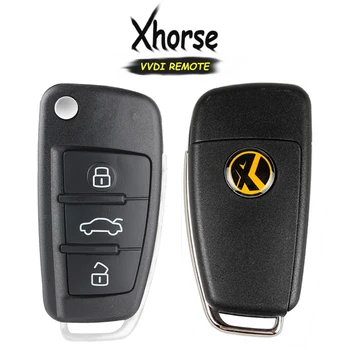 

KEYECU (English Version) Xhorse A6 Q7 Style X003 Series 3 Button Universal Wire Remote Key for VVDI Key Tool