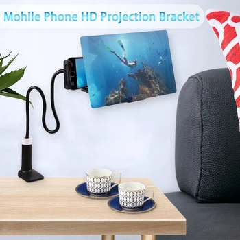 

Besegad 8/12inch Screen Magnifier 3D HD Mobile Cell Phone Movie Videos Screen Folding Amplifier Magnifying Expander Stand Holder