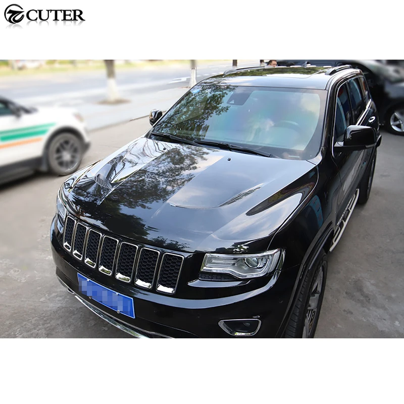 SRT8 стиль кузова автомобиля Комплект стекловолокна Защитная крышка для капота двигателя капот для Jeep Grand Cherokee 13-17