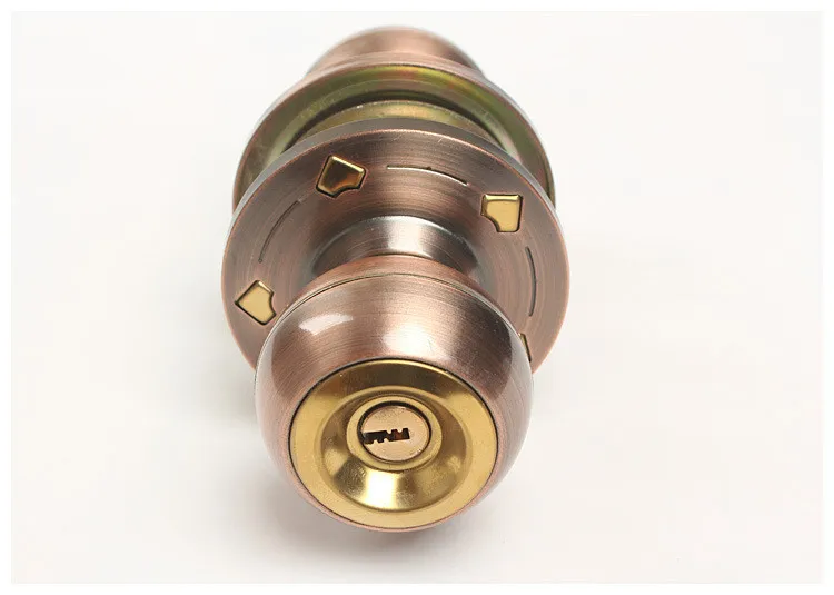 Входная дверь Konb Entry Lockset кнопочные дверные ручки из полированной латуни с 3 ключами