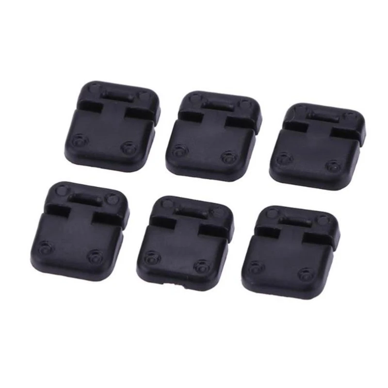 FBIL-6PCS черный Пластик Петля двери автомобиля для 1:10 RC гусеничного Traxxas TRX-4 TRX4