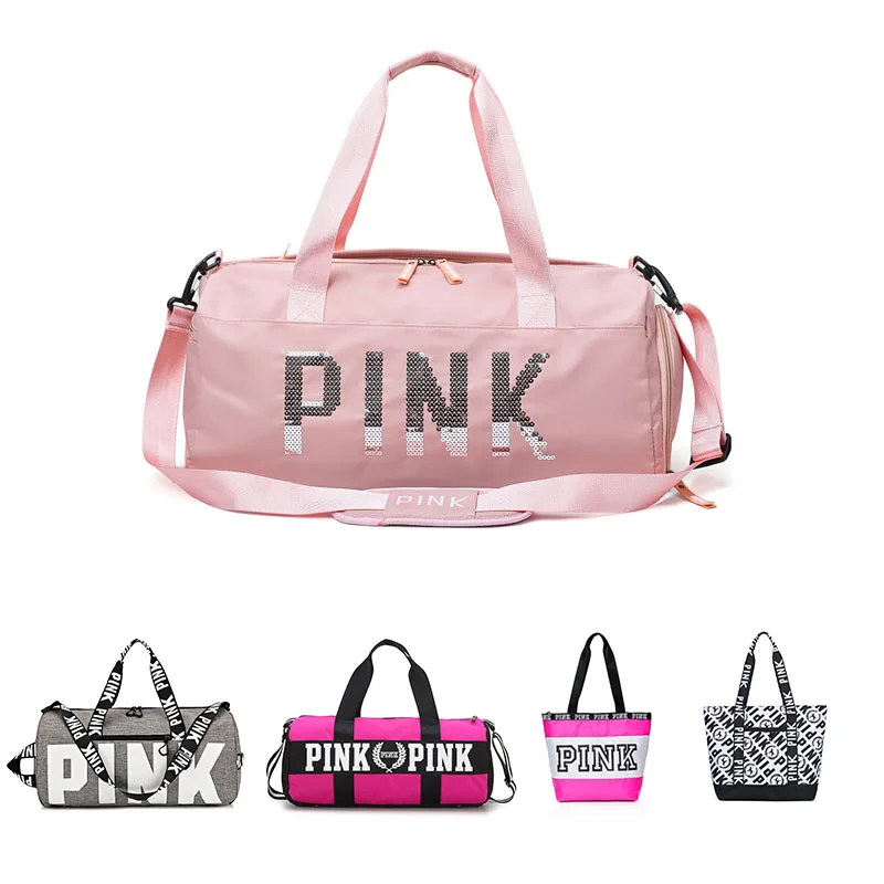 

2019 pink bag femmes compartiment а chaussures impermйable sacs De Sport pour la formation De Fitness Yoga Bolsa Sac De Sport